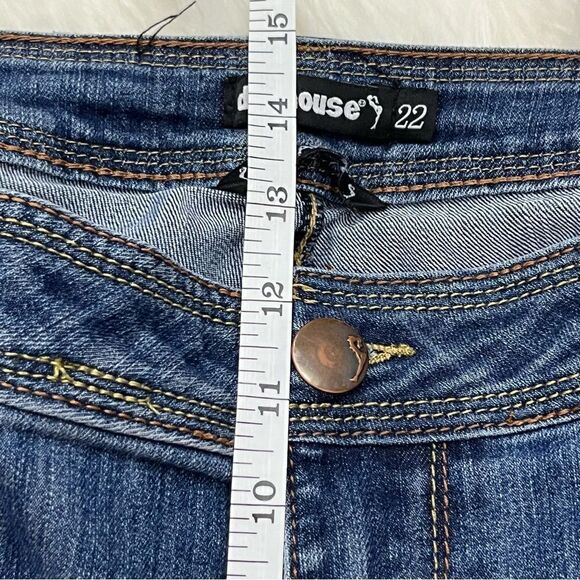 Dollhouse Charley Skinny Jeans Medium Wash Distressed 22 - Picture 7 of 8